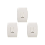 Kit C/3 - Conjunto Soprano Ilus 4X2 Branco Com Placa(1Cam...