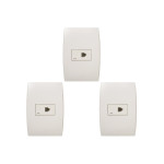 Kit C/3 - Conjunto Soprano Ilus 4X2 Branco Com Placa(1Rj1...