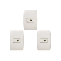 Kit C/3 - Conjunto Soprano Ilus 4X2 Branco Com Placa(1Rj1...