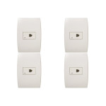 Kit C/4 - Conjunto Soprano Ilus 4X2 Branco Com Placa(1Rj1...