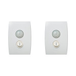 Kit C/2 - Conjunto Soprano Ilus 4X2 Branco Com Placa(Sens...