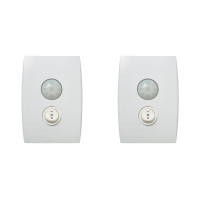 Kit C/2 - Conjunto Soprano Ilus 4X2 Branco Com Placa(Sens...