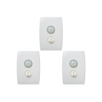 Kit C/3 - Conjunto Soprano Ilus 4X2 Branco Com Placa(Sens...
