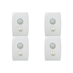 Kit C/4 - Conjunto Soprano Ilus 4X2 Branco Com Placa(Sens...