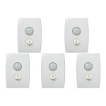Kit C/5 - Conjunto Soprano Ilus 4X2 Branco Com Placa(Sens...