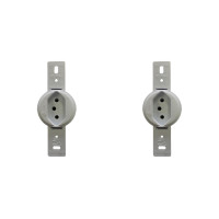 Kit C/2 - Conjunto Para Condulete Perlex Tomada 2 Polos +...