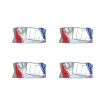 Kit C/4 - Sistema Perlex Branca (2 Simples) 3082Br