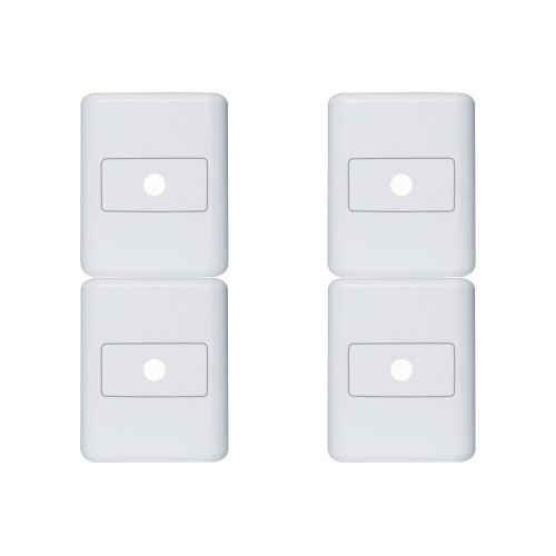 Kit C/4 - Sistema Perlex Branca (Placa 2X2 1Furo) 30Pl6Br
