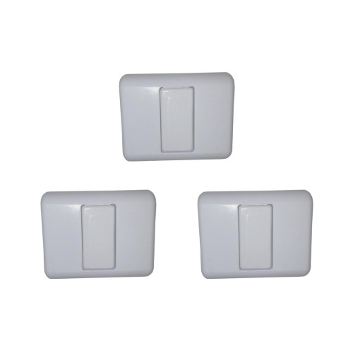 Kit C/3 - Sistema Perlex Branca (Placa 2X2 Cega 0) 30Pl0Br