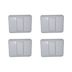 Kit C/4 - Sistema Perlex Branca (Placa 2X2 Cega 0) 30Pl0Br