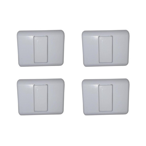 Kit C/4 - Sistema Perlex Branca (Placa 2X2 Cega 0) 30Pl0Br
