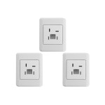 Kit C/3 - Sistema Perlex Branca (Tomada Fone+Modulo) 3063Br