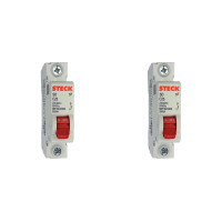 Kit C/2 - Disjuntor Steck Din Unipolar 25A Sd61 C Sdd61C25