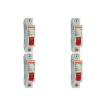 Kit C/4 - Disjuntor Steck Din Unipolar 25A Sd61 C Sdd61C25