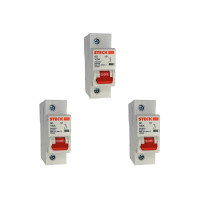 Kit C/3 - Disjuntor Steck Din Unipolar100A Sd1 C Sdd1C100