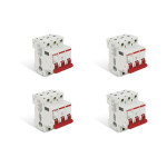 Kit C/4 - Disjuntor Steck Din Tripolar 50A Sd63 C Sdd63C50