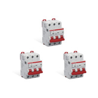 Kit C/3 - Disjuntor Steck Din Tripolar100A Sd3 C Sdd3C100