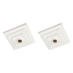 Kit C/2 - Plafonier Pvc Pavilonis Quadrado Branco Soquete...