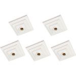 Kit C/5 - Plafonier Pvc Pavilonis Quadrado Branco Soquete...