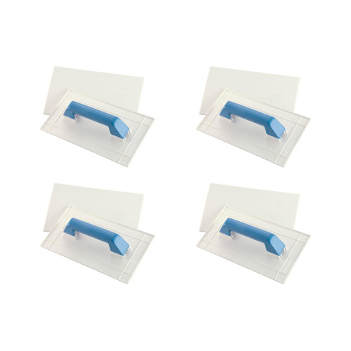 Kit C/4 - Desempenadeira Pvc Roma 14X27 Grafiato Lisa 5 90L