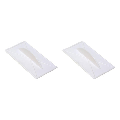 Kit C/2 - Desempenadeira Pvc Roma 08X16 Grafiato Lisa 590 Pl