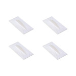 Kit C/4 - Desempenadeira Pvc Roma 08X16 Grafiato Lisa 590 Pl