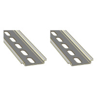 Kit C/2 - Suporte Disjuntor Din Trilho Perfurado 10Cm Bic...