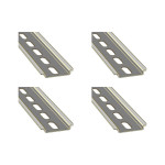 Kit C/4 - Suporte Disjuntor Din Trilho Perfurado 10Cm Bic...