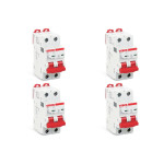 Kit C/4 - Disjuntor Steck Din Bipolar 06A   Sdd62C06