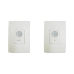 Kit C/2 - Sensor Qualitronix Parede Embutir Foto 180° Com...