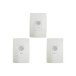 Kit C/3 - Sensor Qualitronix Parede Embutir Foto 180° Com...