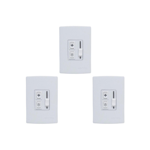 Kit C/3 - Controle Ventilador Qualitronix Luz+Reversor Em...