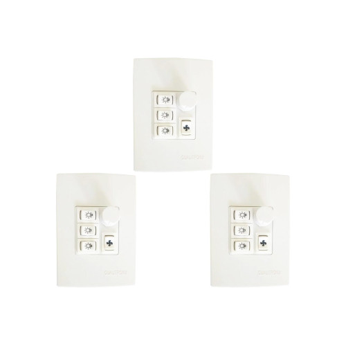 Kit C/3 - Controle Ventilador Qualitronix Luz+Reversor 3L...