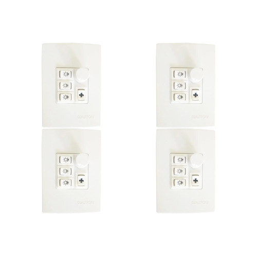 Kit C/4 - Controle Ventilador Qualitronix Luz+Reversor 3L...