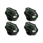 Kit C/4 - Luminaria Tartaruga Pvc Shintech Preta Com Vidr...