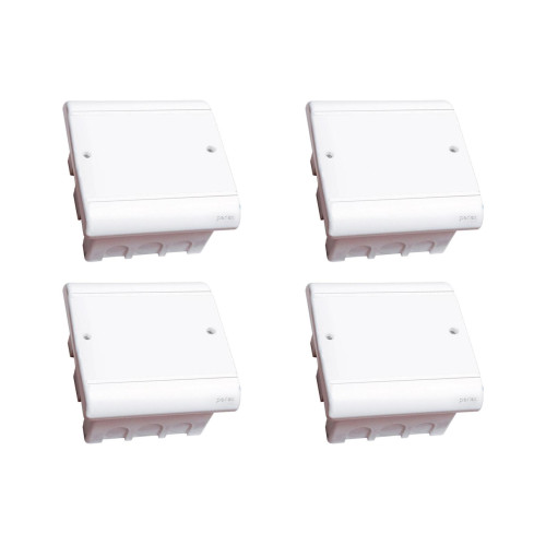Kit C/4 - Caixa Passagem Pvc Perlex Embutir 15X15X08 3904