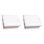 Kit C/2 - Caixa Passagem Pvc Perlex Embutir 18X22X08 3908