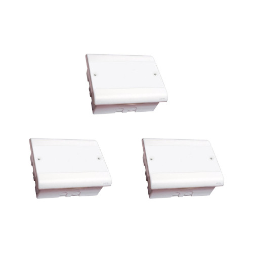 Kit C/3 - Caixa Passagem Pvc Perlex Embutir 18X22X08 3908