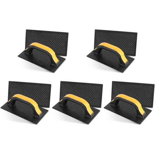 Kit C/5 - Desempenadeira Pvc Roma 12X22 Corrugada Preta 5...