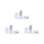 Kit C/3 - Controle Remoto Qualitronix Ventilador Branco Qv40
