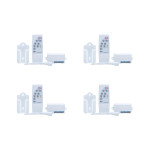 Kit C/4 - Controle Remoto Qualitronix Ventilador Branco Qv40