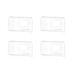 Kit C/4 - Conjunto Pial Pop 4X2 Branco Com Placa (1Furo) ...