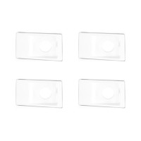 Kit C/4 - Conjunto Pial Pop 4X2 Branco Com Placa (1Furo) ...