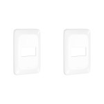 Kit C/2 - Placa Pial Pop Branca 4X2(1Modulo Horizontal) L...