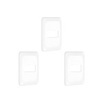 Kit C/3 - Placa Pial Pop Branca 4X2(1Modulo Horizontal) L...