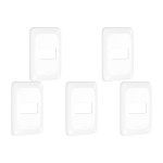 Kit C/5 - Placa Pial Pop Branca 4X2(1Modulo Horizontal) L...