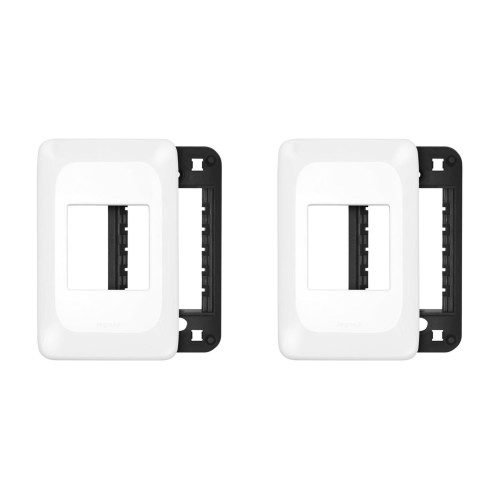 Kit C/2 - Placa Pial Pop Branca 4X2(2Modulo Horizontal) L...