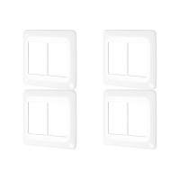 Kit C/4 - Placa Pial Pop Branca 4X4 (3+3 Horizontal) Lgp46