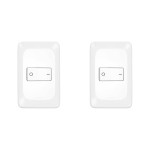 Kit C/2 - Conjunto Pial Pop 4X2 Branco Com Placa (1Bipola...