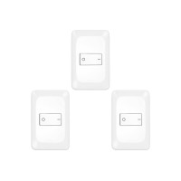 Kit C/3 - Conjunto Pial Pop 4X2 Branco Com Placa (1Bipola...